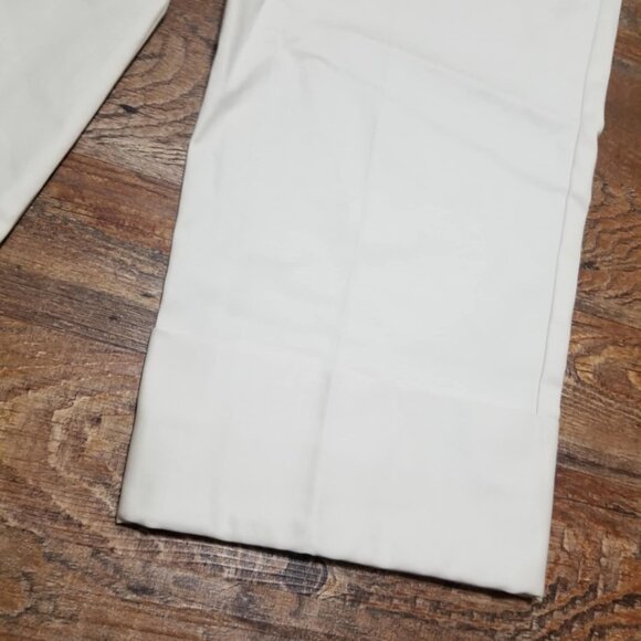 Ralph Lauren Pants Cropped Ankle Ivory /Cream NWT 8 Office Modern Straight - Picture 8 of 8